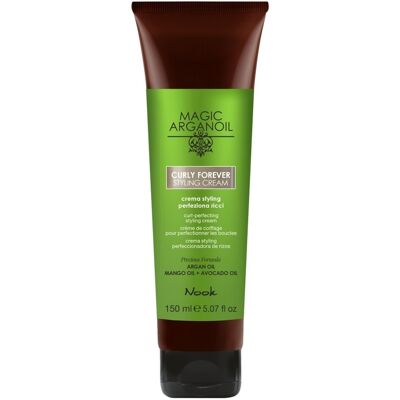 Nook Magic ArganOil Curly Forever Styling Cream-Cremă Modelatoare Flexibilă pentru Păr Creț sau Ondulat 150 ml Nook Magic ArganOil Curly Forever Styling Cream-Cremă Modelatoare Flexibilă pentru Păr Creț sau Ondulat 150 ml