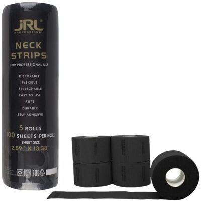 Set Gulere Frizerie 5 role x100 buc JRL Black Set Gulere Frizerie 5 role x100 buc JRL Black