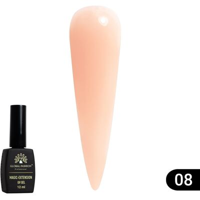 Pauco Gel de constructie unghii UV, Magic-Extension, 12 ml, Nude, 08 - TPO Free Pauco Gel de constructie unghii UV, Magic-Extension, 12 ml, Nude, 08 - TPO Free
