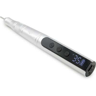Pauco Freză-mandrină pentru manichiură, 35000 rpm T-7AS, argintie Pauco Freză-mandrină pentru manichiură, 35000 rpm T-7AS, argintie
