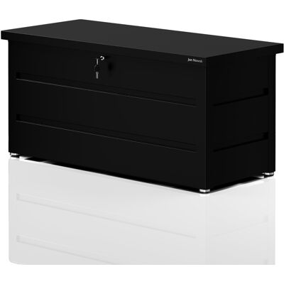 Domator24 Ladă mare pentru grădină și balcon neagră: CARRIE 1190 x 520 x 587 mm Domator24 Ladă mare pentru grădină și balcon neagră: CARRIE 1190 x 520 x 587 mm