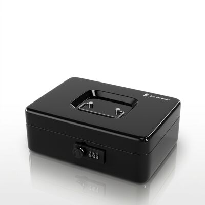 Domator24 Casetă metalică pentru bani, cifru, cu tavă pentru monede și bancnote, 250x90x180 mm: GREGORY Domator24 Casetă metalică pentru bani, cifru, cu tavă pentru monede și bancnote, 250x90x180 mm: GREGORY