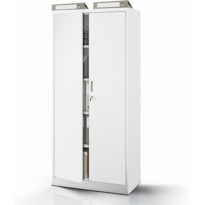 Domator24 Dulap metalic JAN Compact 1750 x 800 x 400 mm, gri Domator24 Dulap metalic JAN Compact 1750 x 800 x 400 mm, gri