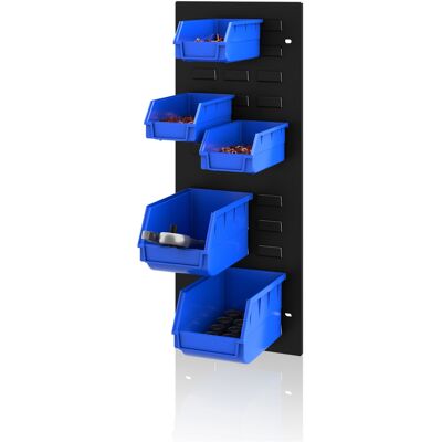 Domator24 Panou perforat pentru recipiente pentru ușă negru, 334x684x18 mm: accesorii pentru MEGAN Domator24 Panou perforat pentru recipiente pentru ușă negru, 334x684x18 mm: accesorii pentru MEGAN