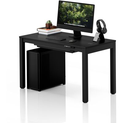 Domator24 Birou electric reglabil pe înălțime negru, 120x63 cm: EVAN Domator24 Birou electric reglabil pe înălțime negru, 120x63 cm: EVAN