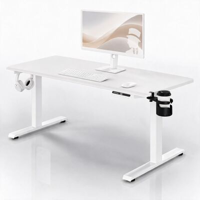 Domator24 Birou electric cu reglare a înălțimii ergonomic alb,1600x800 mm: ARIA Domator24 Birou electric cu reglare a înălțimii ergonomic alb,1600x800 mm: ARIA