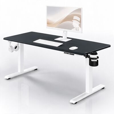 Domator24 Birou electric cu reglare a înălțimii ergonomic alb-antracit,1600x800 mm: ARIA Domator24 Birou electric cu reglare a înălțimii ergonomic alb-antracit,1600x800 mm: ARIA