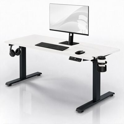 Domator24 Birou electric cu reglare pe înălțime ergonomic antracit-alb, 1600x800 mm: ARIA Domator24 Birou electric cu reglare pe înălțime ergonomic antracit-alb, 1600x800 mm: ARIA