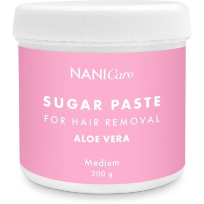 NANI pastă de zahăr pentru epilare 300 g Aloe Vera – Medium NANI pastă de zahăr pentru epilare 300 g Aloe Vera – Medium