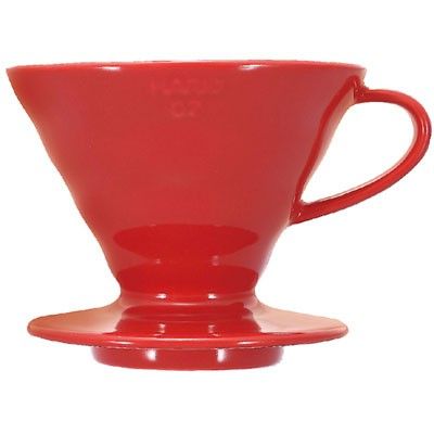 Dripper Hario V60-02 ceramic - roșu (VDC-02R) Dripper Hario V60-02 ceramic - roșu (VDC-02R)