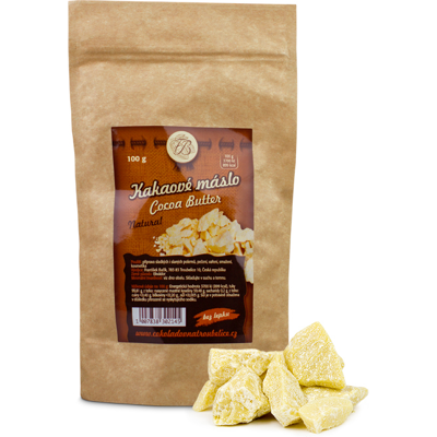 Čokoládovna Troubelice Unt de cacao natural, 100g, fabrica de ciocolată Troubelice Čokoládovna Troubelice Unt de cacao natural, 100g, fabrica de ciocolată Troubelice