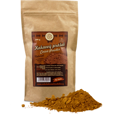 Čokoládovna Troubelice Pudră de cacao naturală 10/12, 200g fabrică de ciocolată Troubelice Čokoládovna Troubelice Pudră de cacao naturală 10/12, 200g fabrică de ciocolată Troubelice