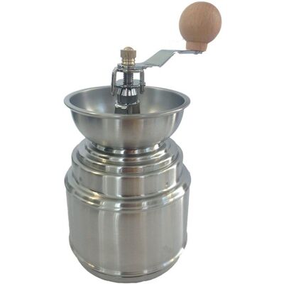 Râșniță Kaffia Silver Mill din oțel inoxidabil Râșniță Kaffia Silver Mill din oțel inoxidabil
