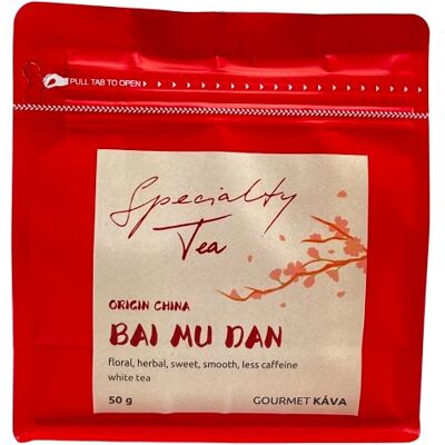 GourmetKava Ceai alb Bai Mu Dan / Peony alb 50g Specialty Tea GourmetKava Ceai alb Bai Mu Dan / Peony alb 50g Specialty Tea