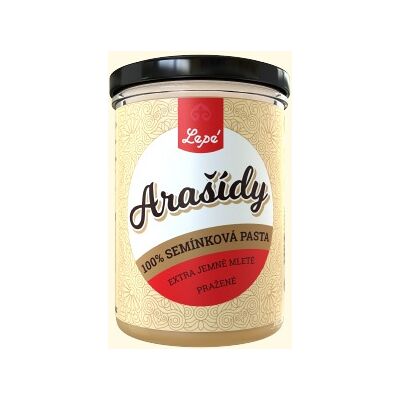 Unt de arahide Lepé 400 g – pastă fină 100% Unt de arahide Lepé 400 g – pastă fină 100%