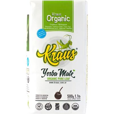 Kraus - Yerba Kraus Orgánica Pura Hoja - Yerba Mate Kraus - Yerba Kraus Orgánica Pura Hoja - Yerba Mate