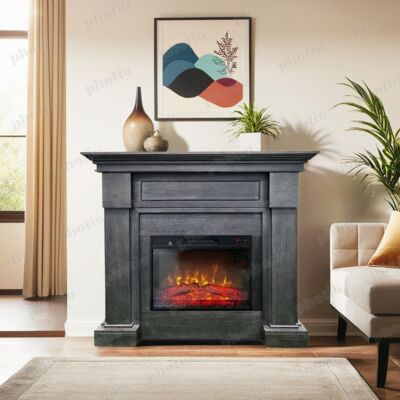 Semineu electric decorativ ElectricSun MONTENEGRO gri, cu incalzire, sunet, 3 culori, cu APP internet, L127xH107cm Semineu electric decorativ ElectricSun MONTENEGRO gri, cu incalzire, sunet, 3 culori, cu APP internet, L127xH107cm