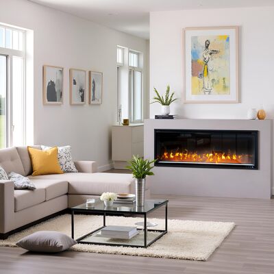 Semineu electric decorativ ElectricSun VERSALYS XS, pe perete, podea sau incorporabil, cu sunet, 10 culori, Wi-Fi cu APP internet, L100xH41cm Semineu electric decorativ ElectricSun VERSALYS XS, pe perete, podea sau incorporabil, cu sunet, 10 culori, Wi-Fi cu APP internet, L100xH41cm