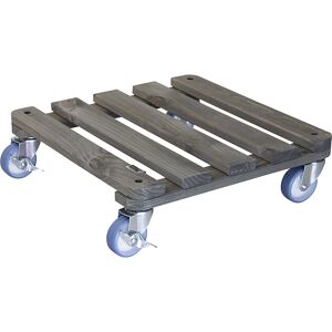 Wagner Suport pe roți, pentru plante VINTAGE, capacitate portantă 150 kg, lung. x lăț. 400 x 400 mm, gri verzui Wagner Suport pe roți, pentru plante VINTAGE, capacitate portantă 150 kg, lung. x lăț. 400 x 400 mm, gri verzui