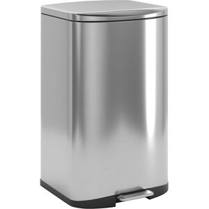 EKO Colector de deșeuri cu pedală, din inox, volum 50 l, î. x lăț. x ad. 692 x 416 x 376 mm, antialunecare EKO Colector de deșeuri cu pedală, din inox, volum 50 l, î. x lăț. x ad. 692 x 416 x 376 mm, antialunecare