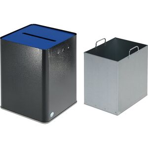 VAR Colector pentru hârtie pentru protecția datelor, 43 l, conform RGPD, argintiu antic / albastru VAR Colector pentru hârtie pentru protecția datelor, 43 l, conform RGPD, argintiu antic / albastru