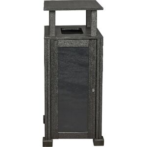 Probbax Coș de gunoi exterior, 100% materiale reciclate, gri, volum 80 l, colector cu 1 compartiment, cu acoperiș Probbax Coș de gunoi exterior, 100% materiale reciclate, gri, volum 80 l, colector cu 1 compartiment, cu acoperiș
