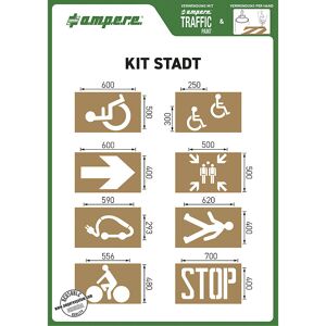 Ampere Set de șabloane, oraș / comunitate, 8 șabloane, carton Ampere Set de șabloane, oraș / comunitate, 8 șabloane, carton