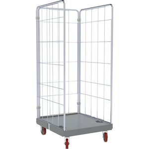 eurokraft pro Container mobil igienic, inox, cu 3 grilaje laterale eurokraft pro Container mobil igienic, inox, cu 3 grilaje laterale