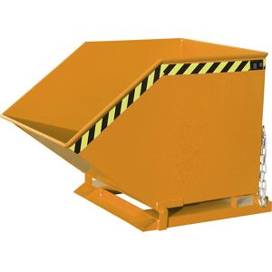 eurokraft pro Benă basculantă pentru șpan, volum 800 litri, galben-portocaliu eurokraft pro Benă basculantă pentru șpan, volum 800 litri, galben-portocaliu