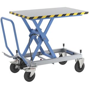 eurokraft pro Cărucior elevator cu platformă, capacitate portantă 500 kg, cursă manuală, intervalul cursei 460 - 1070 mm, roți din cauciuc plin eurokraft pro Cărucior elevator cu platformă, capacitate portantă 500 kg, cursă manuală, intervalul cursei 460 - 1070 mm, roți din cauciuc plin