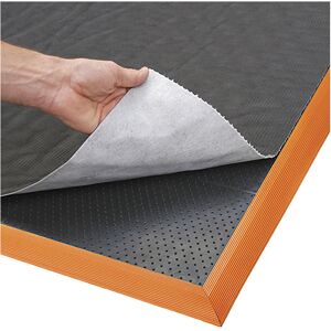 NOTRAX Covoraș din nitril Sorb Stance™, cu material textil nețesut, lung. x lăț. x î. 1630 x 910 x 19 mm, negru/portocaliu NOTRAX Covoraș din nitril Sorb Stance™, cu material textil nețesut, lung. x lăț. x î. 1630 x 910 x 19 mm, negru/portocaliu