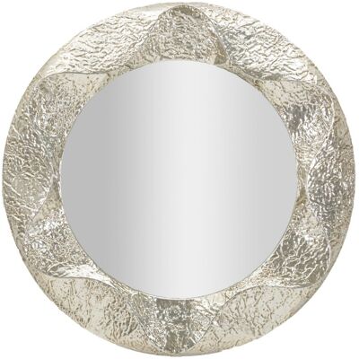 Oglinda de perete Argelux Round, Mauro Ferretti, 104 cm, fier/MDF, argintiu Oglinda de perete Argelux Round, Mauro Ferretti, 104 cm, fier/MDF, argintiu