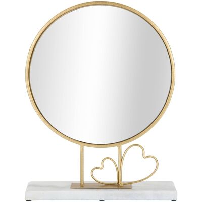 Oglinda inimii cu cadru auriu Mauro Ferretti SRL - 30x9x39,5 cm Oglinda inimii cu cadru auriu Mauro Ferretti SRL - 30x9x39,5 cm