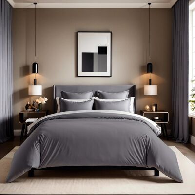 Husa de pilota Ranforce Double (FR) (IT) (DE), L'essentiel Maison, Tonne Grise, Gri Husa de pilota Ranforce Double (FR) (IT) (DE), L'essentiel Maison, Tonne Grise, Gri