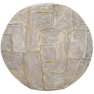 Vaza Eclips, Mauro Ferretti, 36x11x34.5 cm, polirasina, auriu/alb Vaza Eclips, Mauro Ferretti, 36x11x34.5 cm, polirasina, auriu/alb