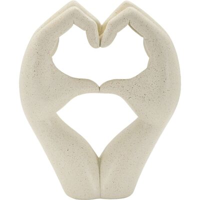 Figurina /sculptura decorativa Love Stons, Mauro Ferretti, 16.5x7x20 cm, polirasina, crem Figurina /sculptura decorativa Love Stons, Mauro Ferretti, 16.5x7x20 cm, polirasina, crem