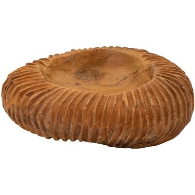 Sculptura decorativa / vas decorativ Garit, Mauro Ferretti, 32x32x11 cm, tec reciclat, lucrat manual, model unicat, maro Sculptura decorativa / vas decorativ Garit, Mauro Ferretti, 32x32x11 cm, tec reciclat, lucrat manual, model unicat, maro