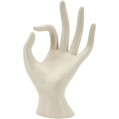Figurina /sculptura decorativa Ok Stons, Mauro Ferretti, 14x10x24 cm, polirasina, crem Figurina /sculptura decorativa Ok Stons, Mauro Ferretti, 14x10x24 cm, polirasina, crem