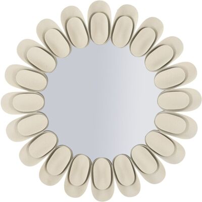 Oglinda de perete Dune Double, Mauro Ferretti, 85 cm, fier/MDF, crem Oglinda de perete Dune Double, Mauro Ferretti, 85 cm, fier/MDF, crem