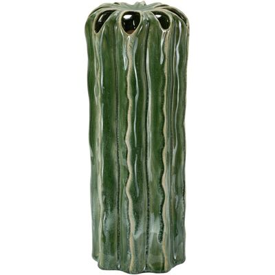 Vaza decorativa Tall Cactus, Mauro Ferretti, 12x31.5 cm, ceramica, verde Vaza decorativa Tall Cactus, Mauro Ferretti, 12x31.5 cm, ceramica, verde