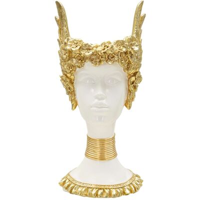 Figurina /sculptura decorativa Athena, Mauro Ferretti, 15x14.5x32 cm, polirasina, alb/auriu Figurina /sculptura decorativa Athena, Mauro Ferretti, 15x14.5x32 cm, polirasina, alb/auriu