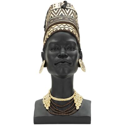 Statueta decorativa, Massai Woman, Mauro Ferretti, 21.5 x 27.5 x 45 cm, polirasina, negru/multicolor Statueta decorativa, Massai Woman, Mauro Ferretti, 21.5 x 27.5 x 45 cm, polirasina, negru/multicolor