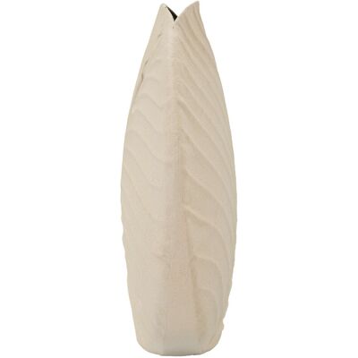 Vaza decorativa Dune, Mauro Ferretti, 32.5x32.5 cm, fier, crem Vaza decorativa Dune, Mauro Ferretti, 32.5x32.5 cm, fier, crem