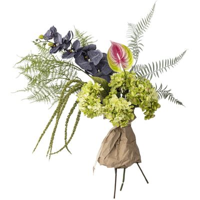 Buchet flori artificiale, Bloomingville, Poetry, 30x80 cm, polietilena/fier/textil, verde Buchet flori artificiale, Bloomingville, Poetry, 30x80 cm, polietilena/fier/textil, verde