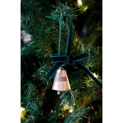 Aberto Design Ornament de brad de Crăciun, BSY242, 4x12 cm, Catifea, Verde inchis Aberto Design Ornament de brad de Crăciun, BSY242, 4x12 cm, Catifea, Verde inchis