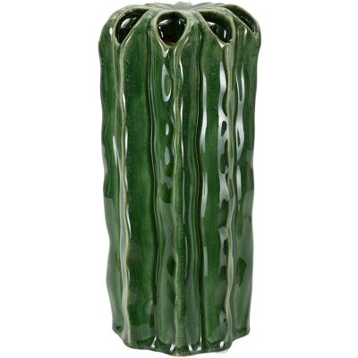 Vaza decorativa Tall Cactus, Mauro Ferretti, 11.5x23.5 cm, ceramica, verde Vaza decorativa Tall Cactus, Mauro Ferretti, 11.5x23.5 cm, ceramica, verde