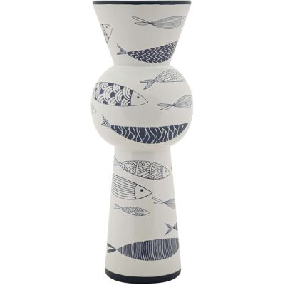 Vaza decorativa Fish Tall, Mauro Ferretti, 14x38.5 cm, ceramica, multicolor Vaza decorativa Fish Tall, Mauro Ferretti, 14x38.5 cm, ceramica, multicolor