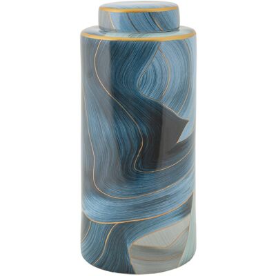 Vas decorativ Elegant, Mauro Ferretti, 15x34 cm, ceramica, multicolor Vas decorativ Elegant, Mauro Ferretti, 15x34 cm, ceramica, multicolor