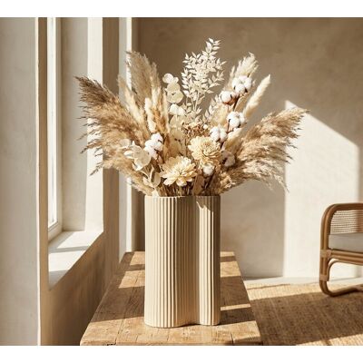 Vaza decorativa, Mauro Ferretti, Frankfurt, 21x12x36 cm, fier, alb Vaza decorativa, Mauro Ferretti, Frankfurt, 21x12x36 cm, fier, alb