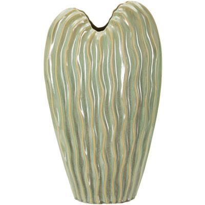 Vaza decorativa Venice, Mauro Ferretti, 27x14x46.5 cm, ceramica, verde Vaza decorativa Venice, Mauro Ferretti, 27x14x46.5 cm, ceramica, verde